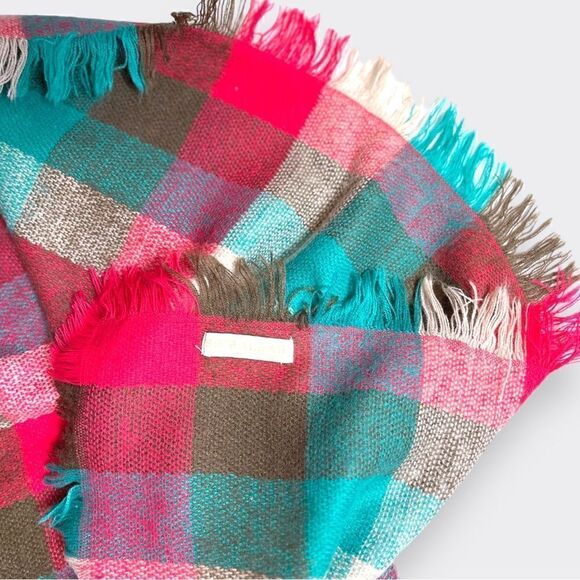 SHIRALEAH large plaid scarf - Picture 7 of 8